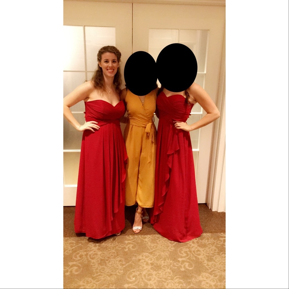 Davids Bridal strapless gown size 12